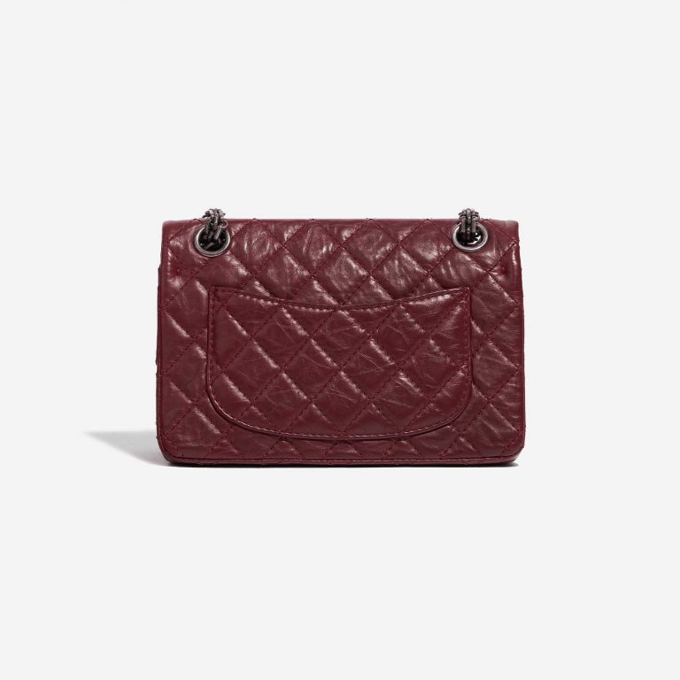 Pre-owned Chanel bag 2.55 Reissue 224 Lamb Dark Red Red Back | Sell your designer bag on Saclab.com