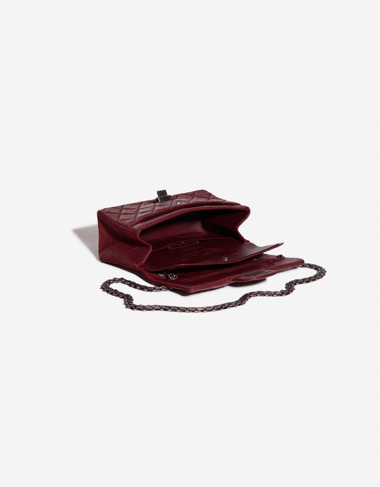 Pre-owned Chanel bag 2.55 Reissue 224 Lamb Dark Red Red Inside | Sell your designer bag on Saclab.com