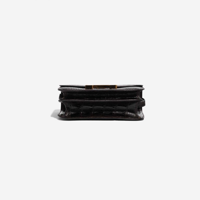 Pre-owned Hermès bag Constance 18 Alligator Macassar Brown Bottom | Sell your designer bag on Saclab.com