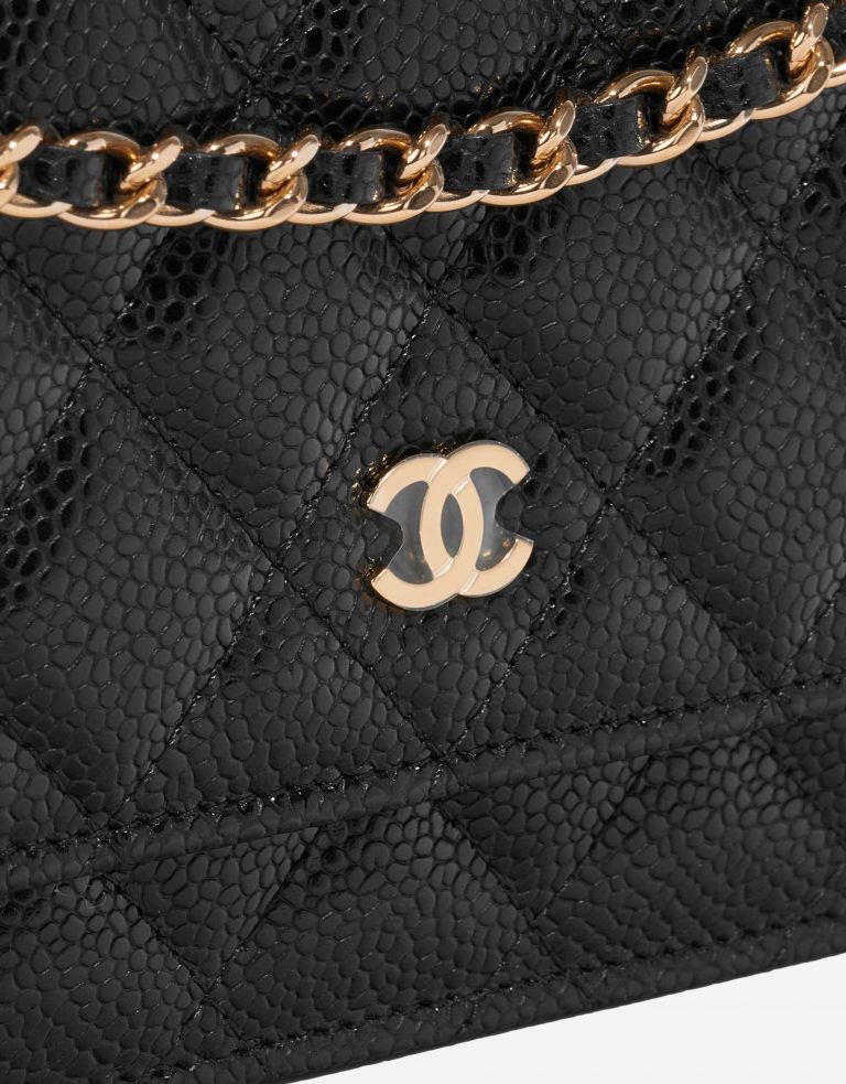 Pre-owned Chanel bag Timeless WOC Caviar Black Black Closing System | Sell your designer bag on Saclab.com