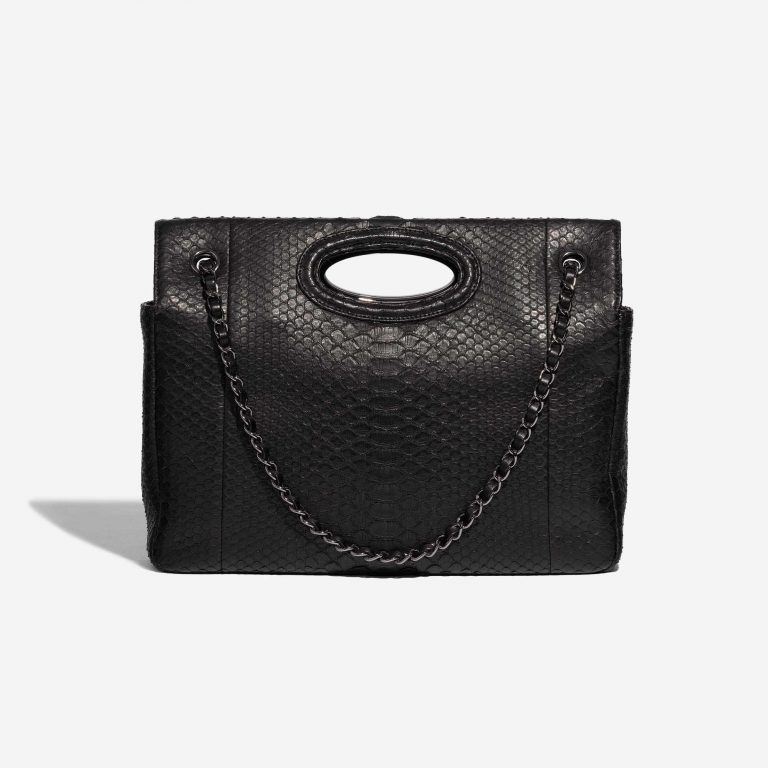 Pre-owned Chanel bag Timeless Maxi Python Black Black Back | Sell your designer bag on Saclab.com