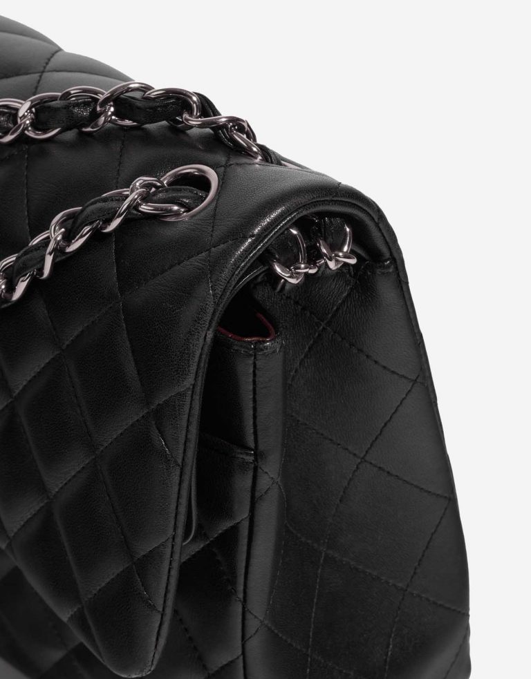 Pre-owned Chanel bag Timeless Jumbo Lamb Black Black Detail | Sell your designer bag on Saclab.com