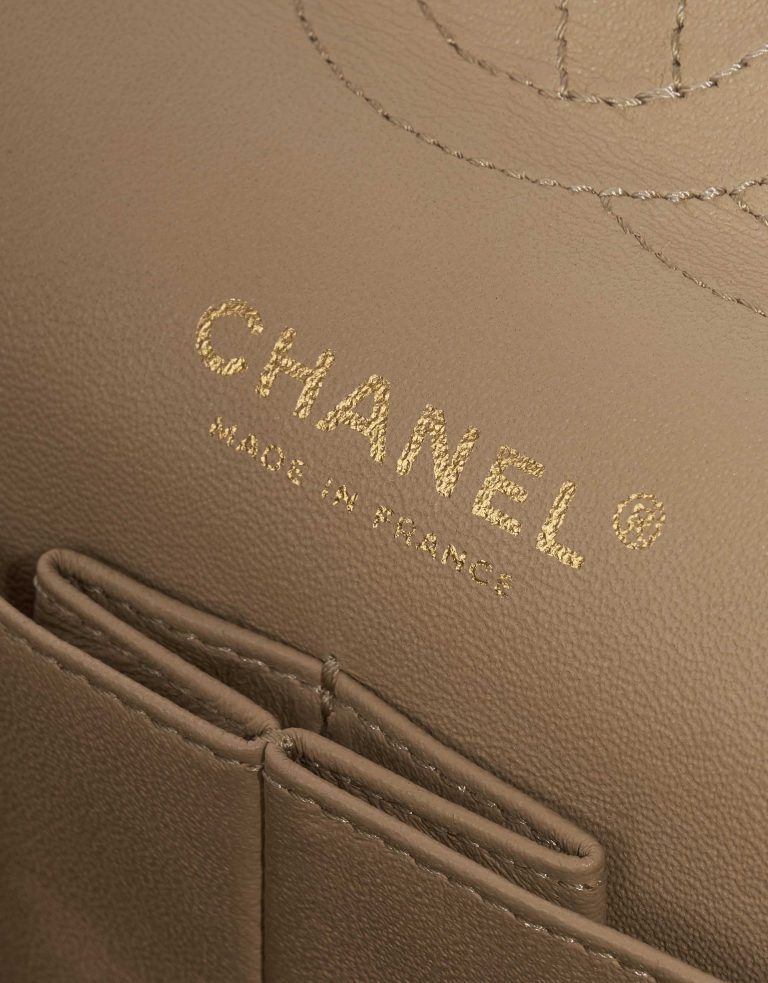 Pre-owned Chanel bag Timeless Medium Velvet Silver / Copper / Grey Grey, Silver Logo | Sell your designer bag on Saclab.com