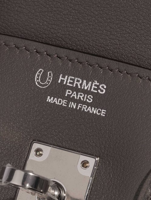 Pre-owned Hermès bag Birkin 25 HSS Swift Etain Grey Logo | Sell your designer bag on Saclab.com
