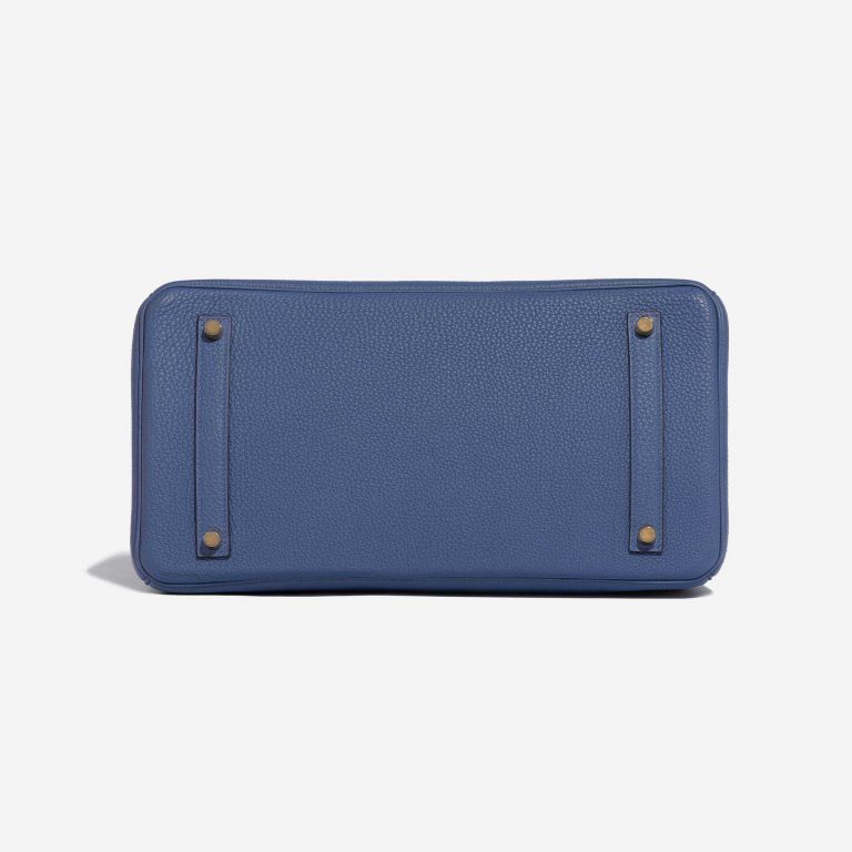 Pre-owned Hermès bag Birkin 35 Togo Blue Brighton Blue Bottom | Sell your designer bag on Saclab.com