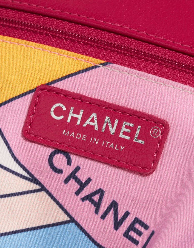 Pre-owned Chanel bag Timeless Jumbo Frottee Pink Pink Logo | Sell your designer bag on Saclab.com