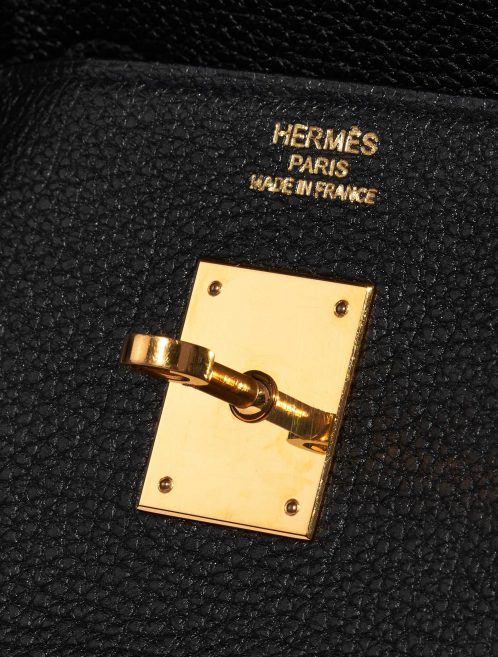 Pre-owned Hermès bag Birkin 40 Togo Black Black Logo | Sell your designer bag on Saclab.com