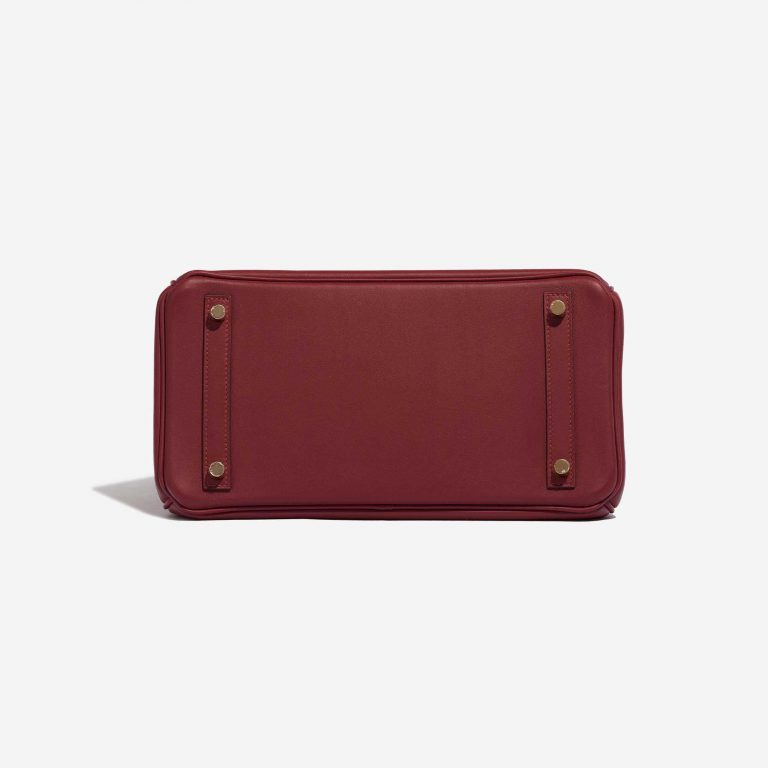 Pre-owned Hermès bag Birkin 30 Veau Jonathan Rouge Vif Red Bottom | Sell your designer bag on Saclab.com