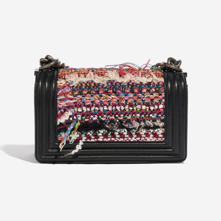 Pre-owned Chanel bag Boy Small Lamb Black / Multicolour Black, Multicolour Back | Sell your designer bag on Saclab.com