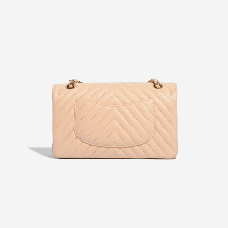 Pre-owned Chanel bag Timeless Medium Caviar Nude Beige Back | Sell your designer bag on Saclab.com