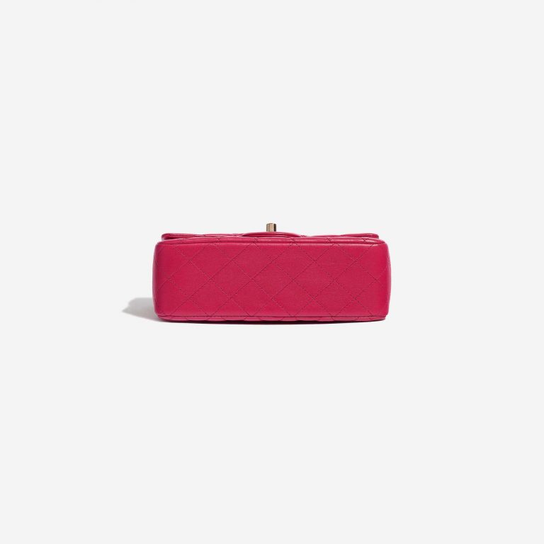 Pre-owned Chanel bag Timeless Mini Rectangular Lamb Raspberry Pink, Rose Bottom | Sell your designer bag on Saclab.com