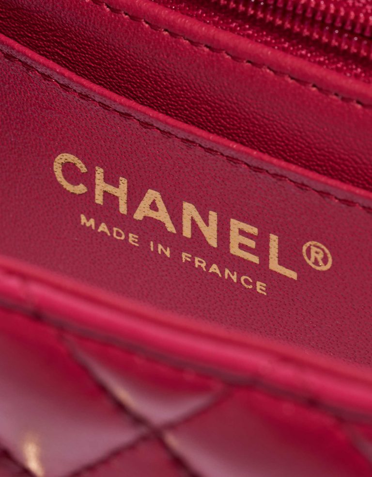 Pre-owned Chanel bag Timeless Mini Rectangular Lamb Raspberry Pink, Rose Logo | Sell your designer bag on Saclab.com