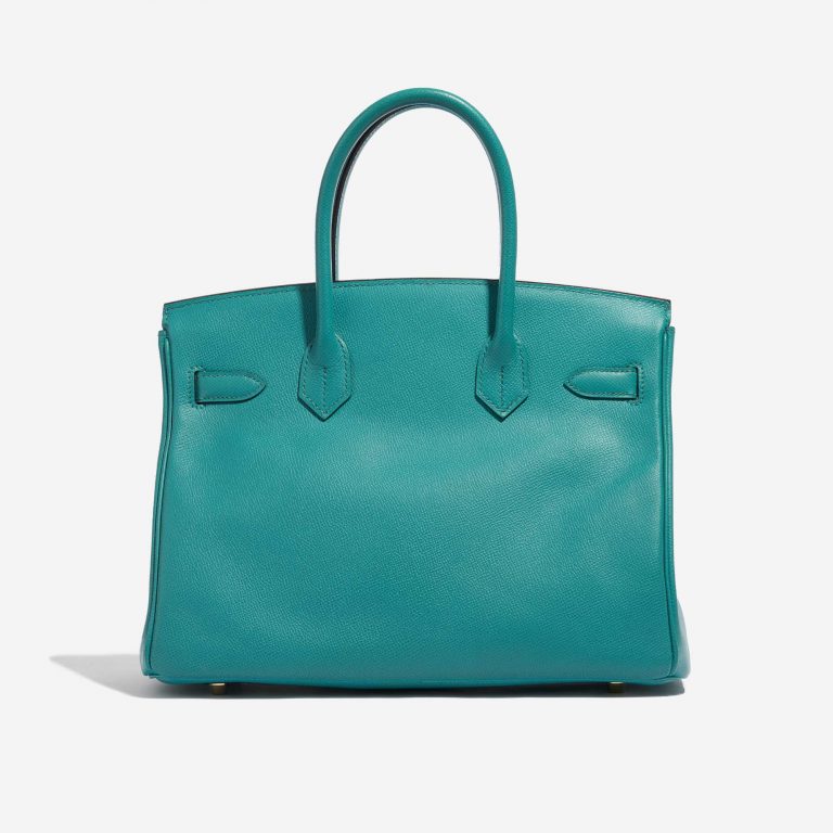 Pre-owned Hermès bag Birkin 30 Epsom Blue Paon Blue Back | Sell your designer bag on Saclab.com