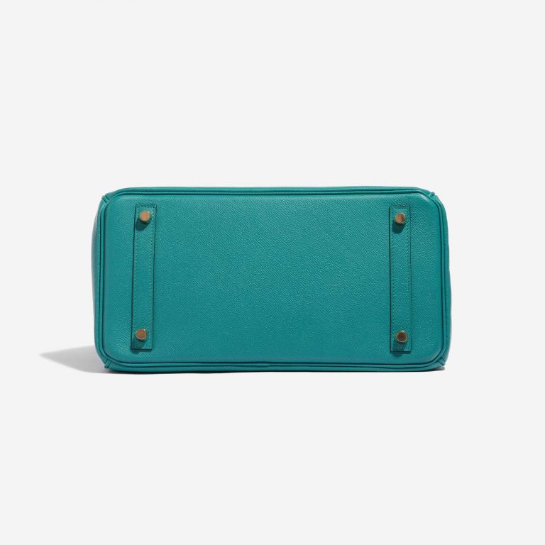 Pre-owned Hermès bag Birkin 30 Epsom Blue Paon Blue Bottom | Sell your designer bag on Saclab.com