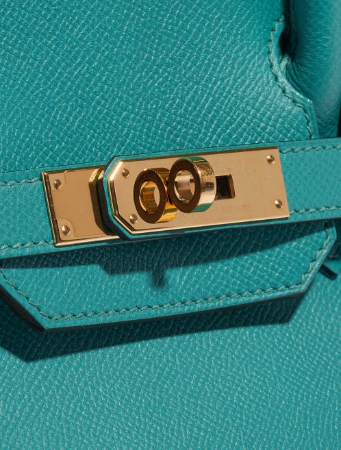 Pre-owned Hermès bag Birkin 30 Epsom Blue Paon Blue Closing System | Sell your designer bag on Saclab.com
