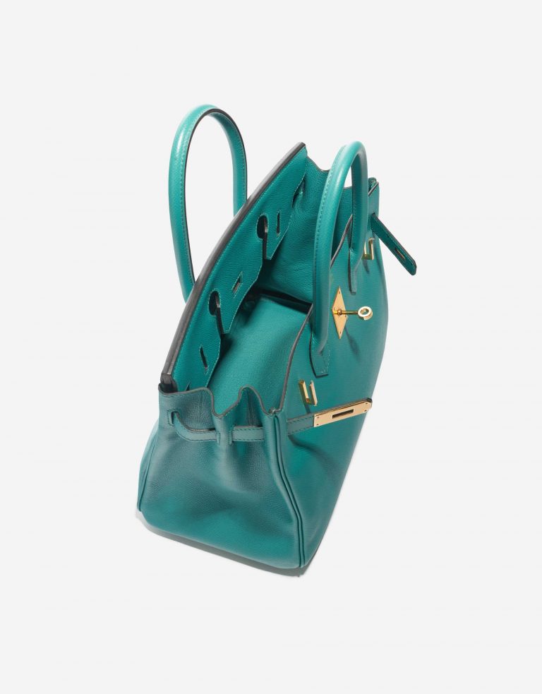 Pre-owned Hermès bag Birkin 30 Epsom Blue Paon Blue Inside | Sell your designer bag on Saclab.com