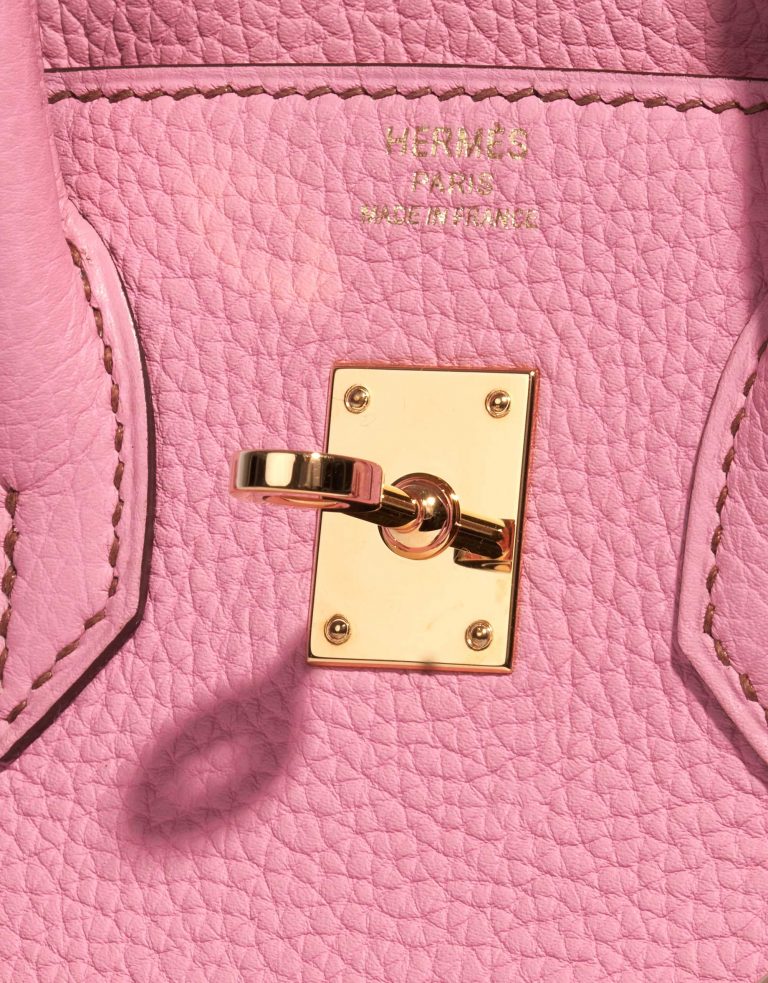 Pre-owned Hermès bag Birkin 25 Togo Bubblegum 5P Pink Logo | Sell your designer bag on Saclab.com