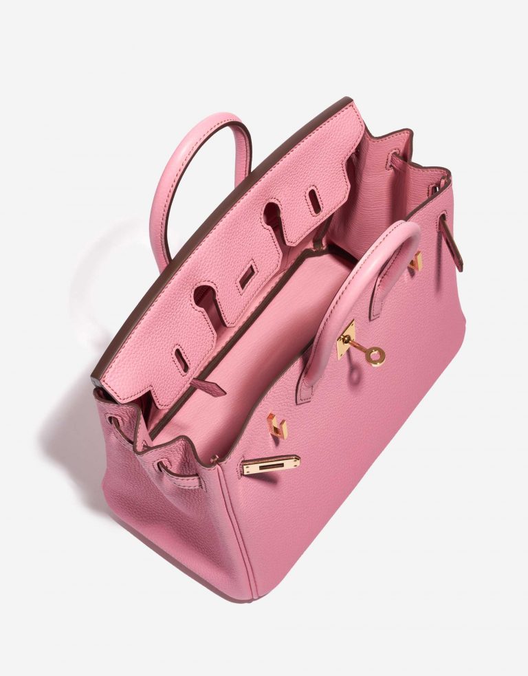 Pre-owned Hermès bag Birkin 25 Togo Bubblegum 5P Pink Inside | Sell your designer bag on Saclab.com