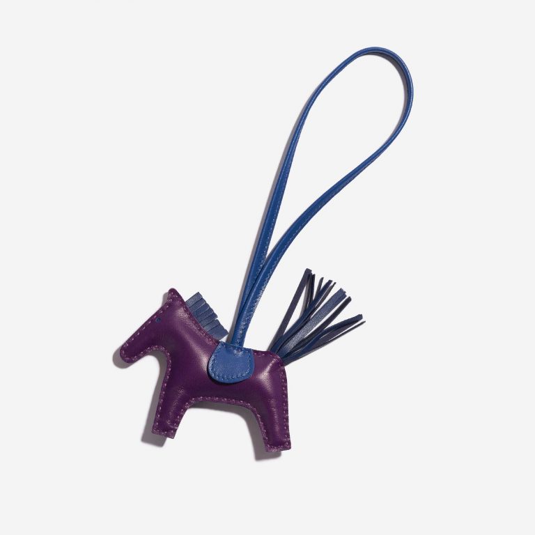 Pre-owned Hermès bag Rodeo PM	Milo Lamb Violet / Saphir / Bleu France Blue, Violet Front | Sell your designer bag on Saclab.com