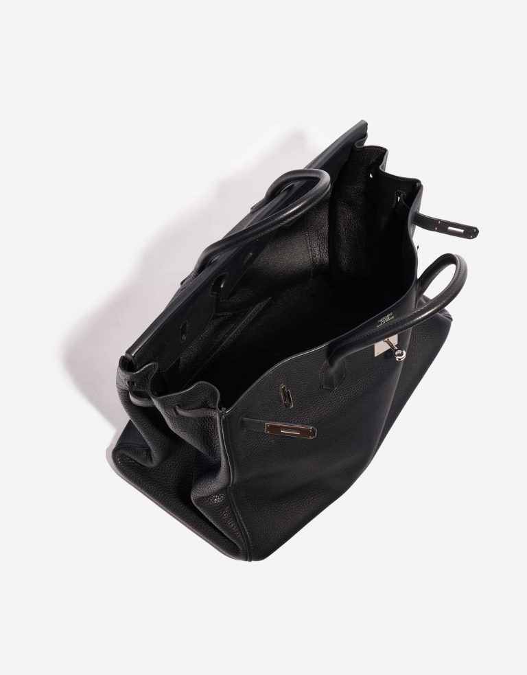 Pre-owned Hermès bag Birkin 40 Clemence Black Black Inside | Sell your designer bag on Saclab.com
