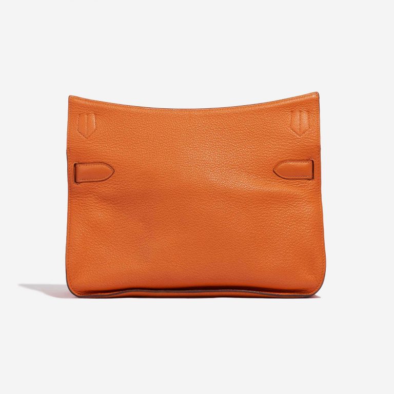 Pre-owned Hermès bag Jypsière 34 Clemence Orange H Orange Back | Sell your designer bag on Saclab.com