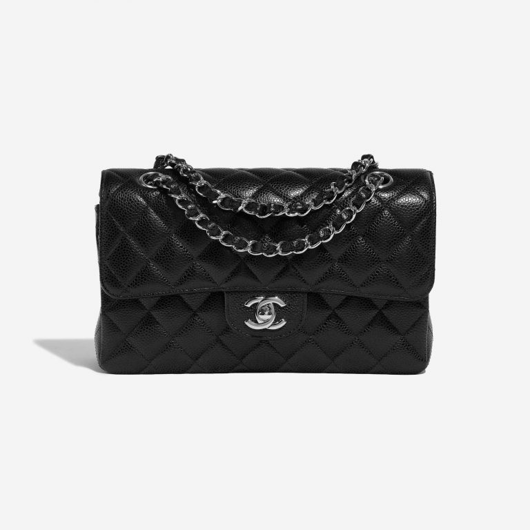 Pre-owned Chanel bag Timeless Small Caviar Black Black Front | Sell your designer bag on Saclab.com