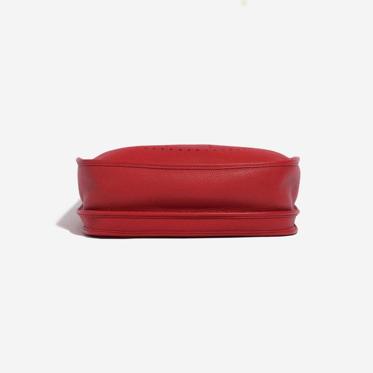 Pre-owned Hermès bag Evelyne 33 Taurillon Clemence Rouge Casaque Red Bottom | Sell your designer bag on Saclab.com