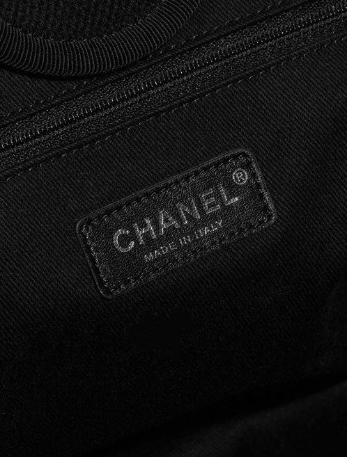 Pre-owned Chanel bag Deauville Medium Canvas Black Black Logo | Sell your designer bag on Saclab.com
