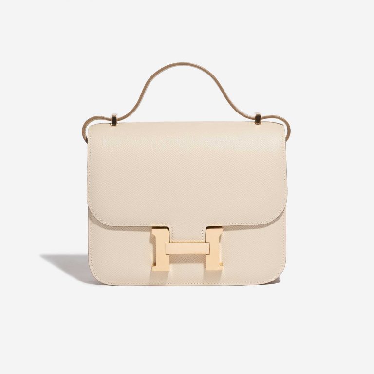 Pre-owned Hermès bag Constance 18 Epsom Craie Beige Front | Sell your designer bag on Saclab.com