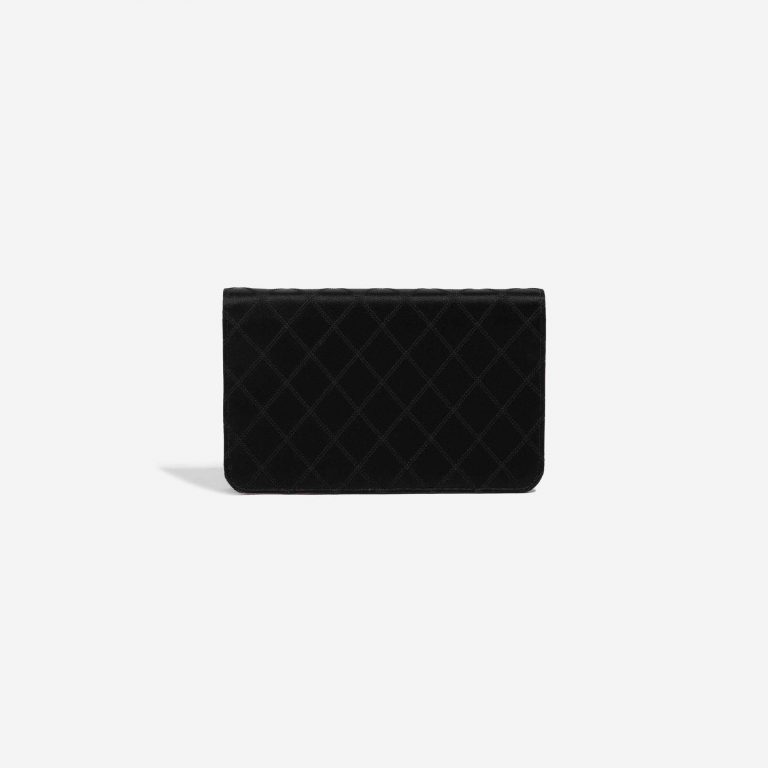 Pre-owned Chanel bag Timeless WOC Silk / Metallic Lambskin Black / Gold Black Back | Sell your designer bag on Saclab.com