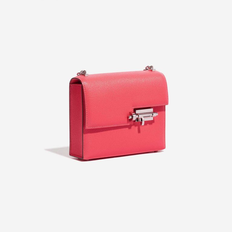 Pre-owned Hermès bag Verrou Chaine Mini Chèvre Mysore Lipstick Pink Side Front | Sell your designer bag on Saclab.com