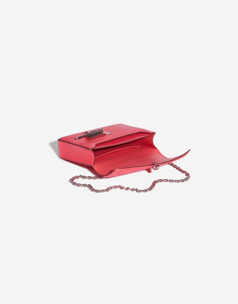 Pre-owned Hermès bag Verrou Chaine Mini Chèvre Mysore Lipstick Pink Inside | Sell your designer bag on Saclab.com