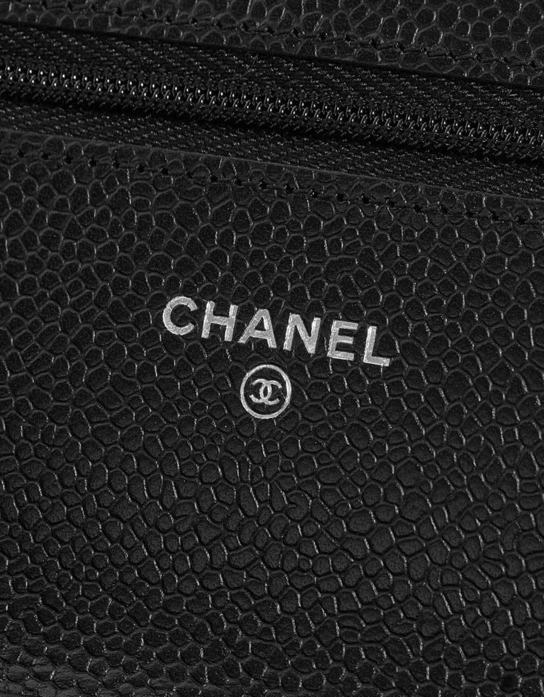 Pre-owned Chanel bag Timeless WOC Caviar Black Black Logo | Sell your designer bag on Saclab.com
