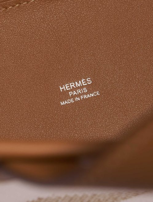 Pre-owned Hermès bag Cabas H en Biais 27 Toile H / Swift Ecru / Nature / Gold Beige, Brown, White Logo | Sell your designer bag on Saclab.com