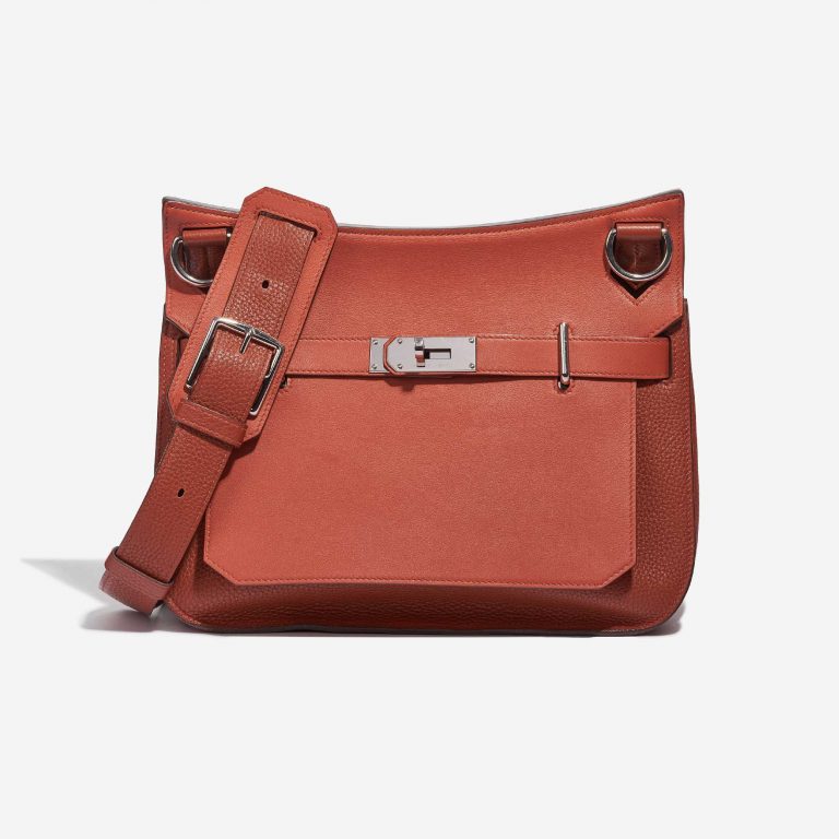 Pre-owned Hermès bag Jypsière 31 Clemence / Swift Bougainvillier Red Front | Sell your designer bag on Saclab.com