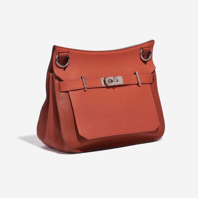 Pre-owned Hermès bag Jypsière 31 Clemence / Swift Bougainvillier Red Side Front | Sell your designer bag on Saclab.com