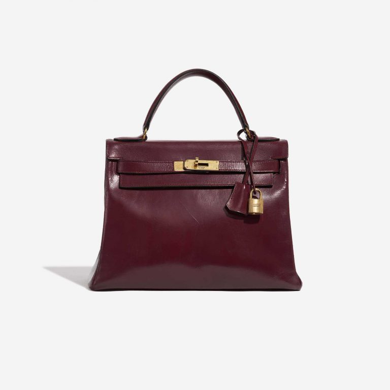 Pre-owned Hermès bag Kelly 28 Box Rouge H Red Front | Sell your designer bag on Saclab.com