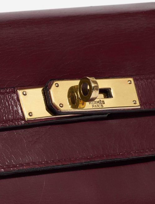 Pre-owned Hermès bag Kelly 28 Box Rouge H Red Closing System | Sell your designer bag on Saclab.com