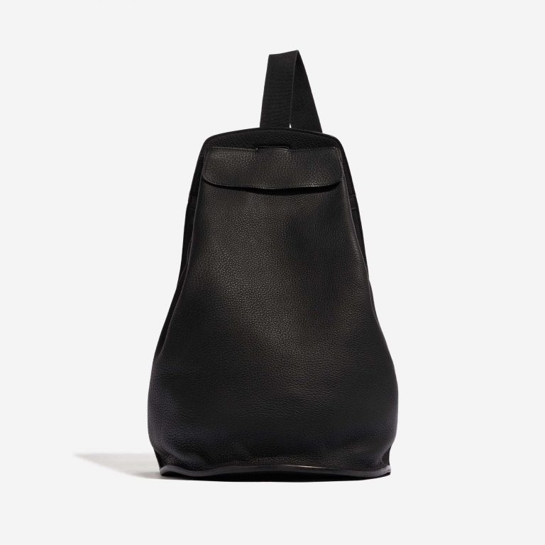 Pre-owned Hermès bag Sherpa Backpack Togo Black Black Front | Sell your designer bag on Saclab.com