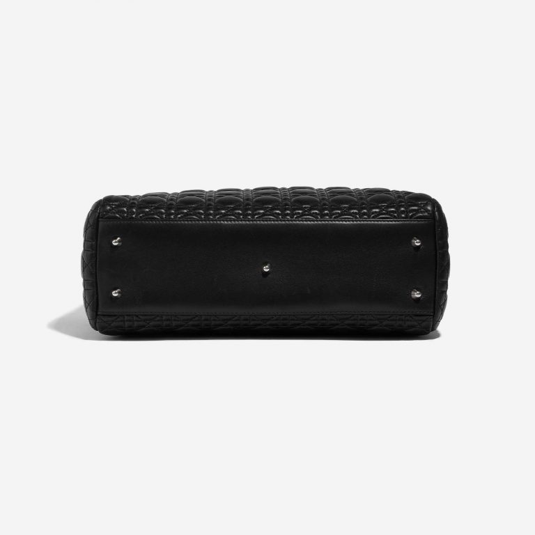 Pre-owned Dior bag Shopper Medium Lamb Black Black Bottom | Sell your designer bag on Saclab.com