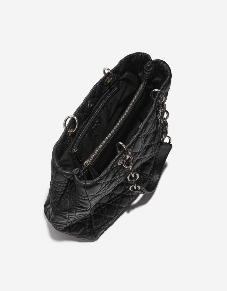 Pre-owned Dior bag Shopper Medium Lamb Black Black Inside | Sell your designer bag on Saclab.com