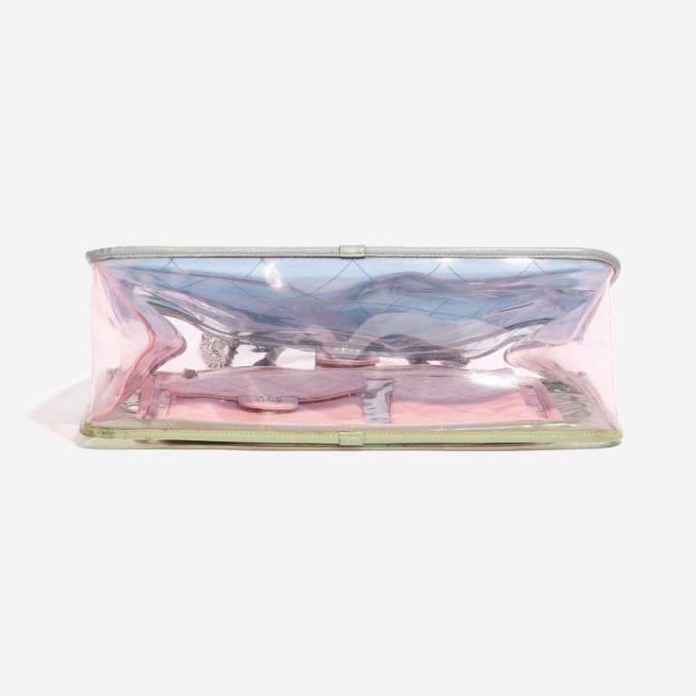 Pre-owned Chanel bag Shopping Tote PVC / Leather Transparent / Multicolor Multicolour, Transparent Bottom | Sell your designer bag on Saclab.com