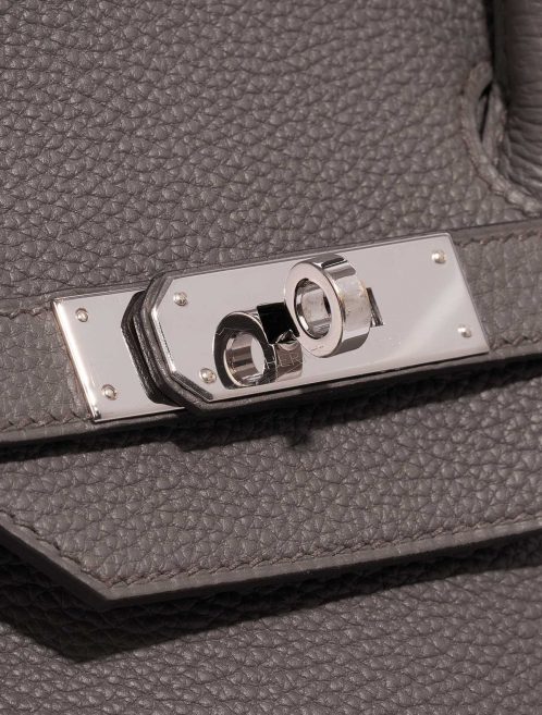 Pre-owned Hermès bag Hermes Birkin 35 Togo Etain Grey Closing System | Sell your designer bag on Saclab.com