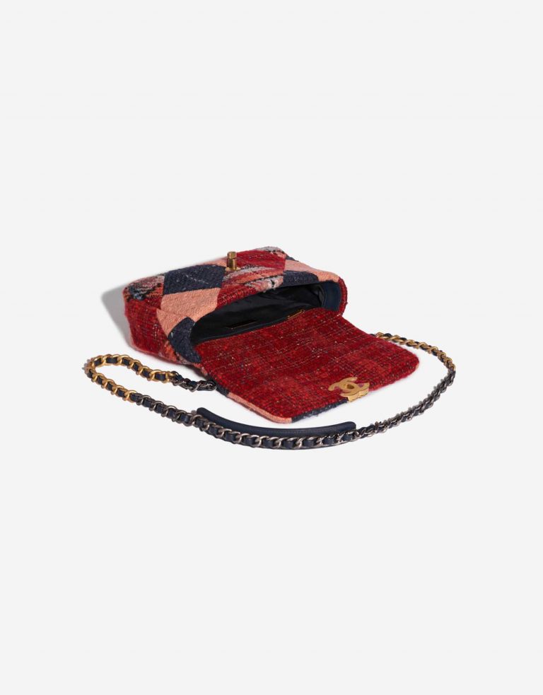 Pre-owned Chanel bag 19 Flap Bag Tweed Multicolor Multicolour Inside | Sell your designer bag on Saclab.com