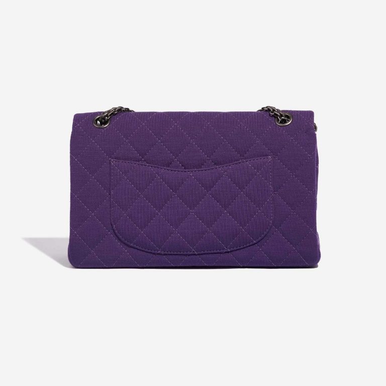 Pre-owned Chanel bag 2.55 Reissue 226 Cotton Purple Violet Back | Sell your designer bag on Saclab.com
