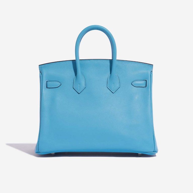Pre-owned Hermès bag Birkin 25 Swift Bleu du Nord / Gris Perle Blue Back | Sell your designer bag on Saclab.com