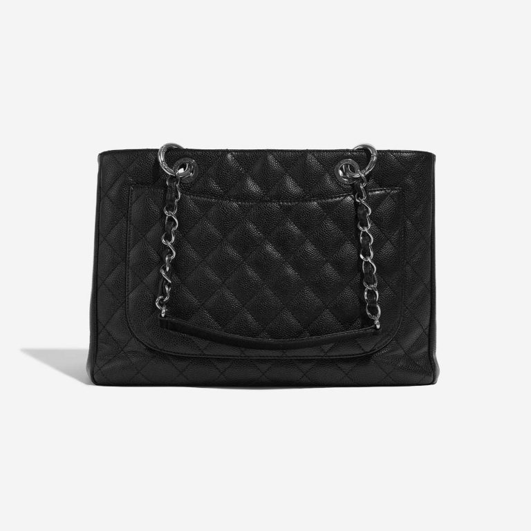 Pre-owned Chanel bag Shopping Tote GST Caviar Black Black Back | Sell your designer bag on Saclab.com