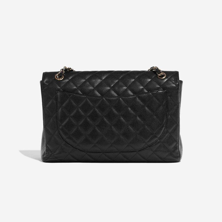 Pre-owned Chanel bag Timeless Maxi Caviar Black Black Back | Sell your designer bag on Saclab.com