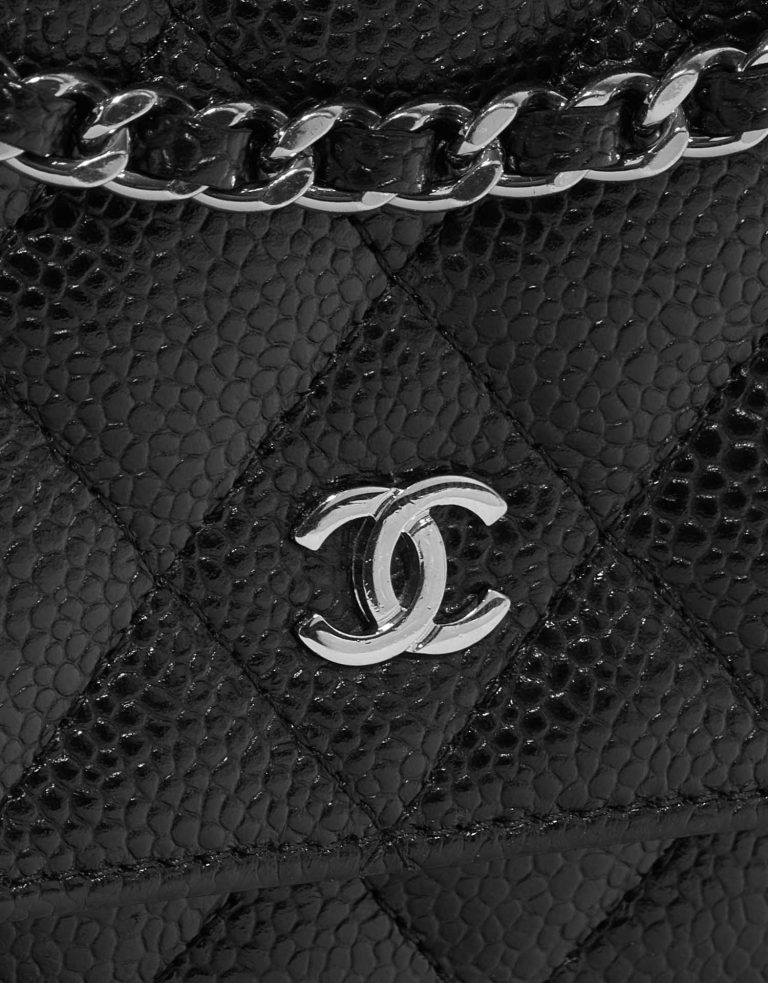Pre-owned Chanel bag Timeless WOC Caviar Black Black Closing System | Sell your designer bag on Saclab.com