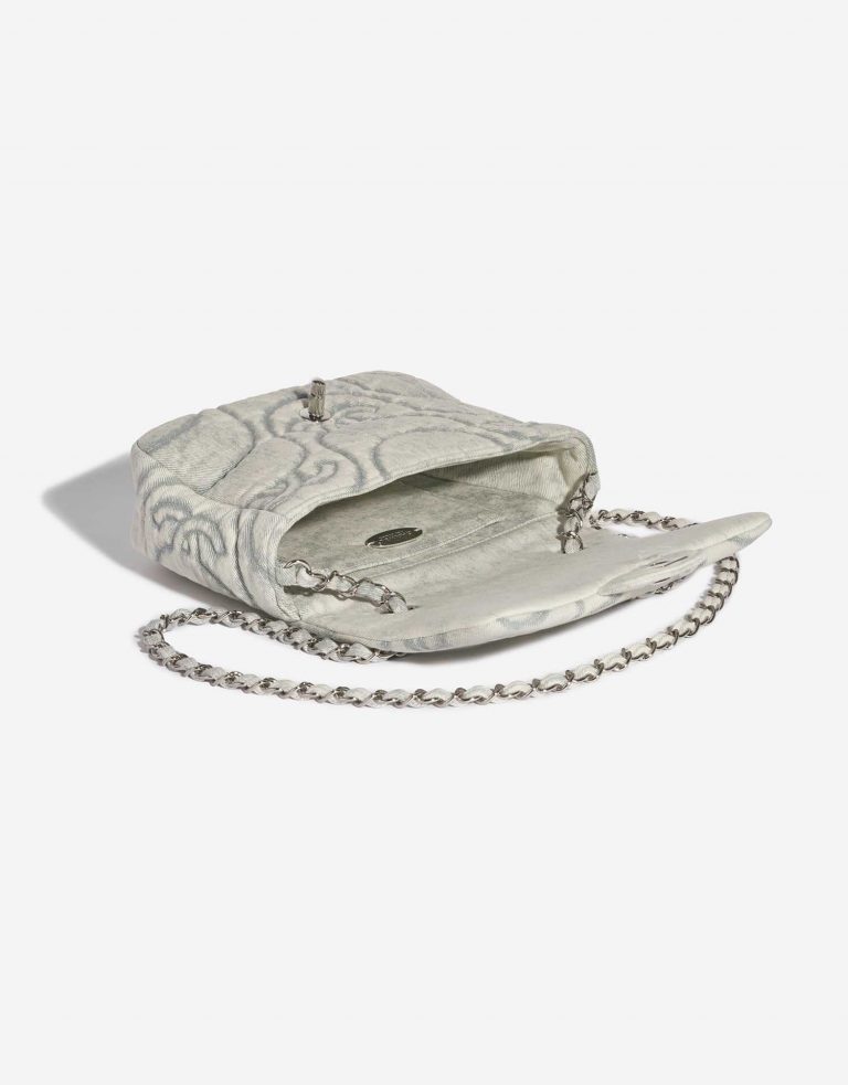 Pre-owned Chanel bag Timeless Small Denim Grey / Blue Blue, Grey Inside | Sell your designer bag on Saclab.com